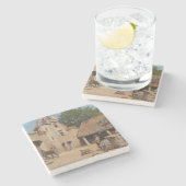 狩り準備(中世シーン) ストーンコースター (横)