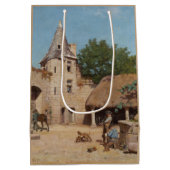 狩り準備(中世シーン) ミディアムペーパーバッグ (裏面)