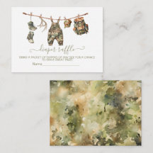 狩り物干しおむつラッフルカード