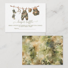 狩り物干しおむつラッフルカード エンクロージャーカード