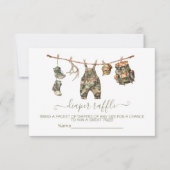 狩り物干しおむつラッフルカード 招待状 (正面)