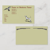 狩り犬とキジの名刺バージョン2 名刺 (正面/裏面)