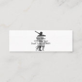 狩り犬とハンター – 背景色を選択 スキニー名刺 (正面)