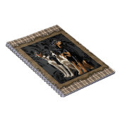 狩り犬の上のプレイド ノートブック (右側)