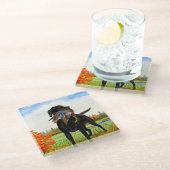 狩り犬 ガラスコースター (アングル)