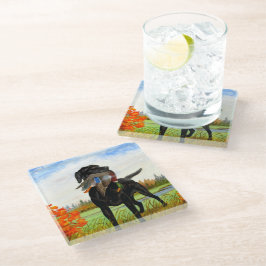 狩り犬 ガラスコースター