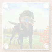 狩り犬 ガラスコースター (裏面)