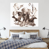 狩り犬，ガンドッグ，狩りシーズンTシャツトロ キャンバスプリント (インサイチュ (寝室))