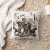 狩り犬,ガンドッグ,狩りシーズンTシャツ クッション (ブランケット)