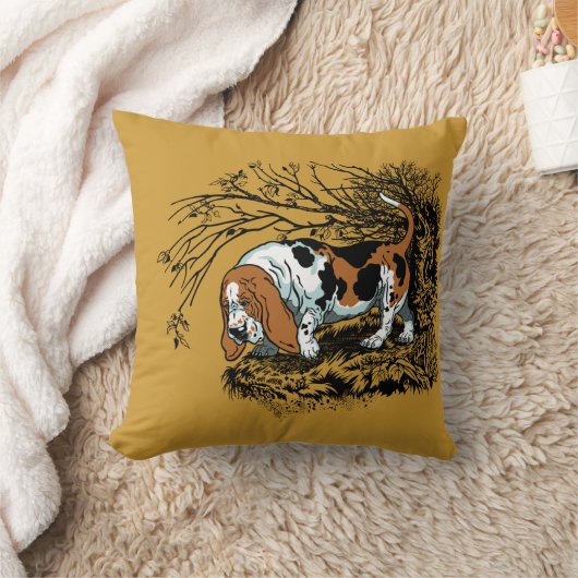 狩り犬 クッション (ブランケット)