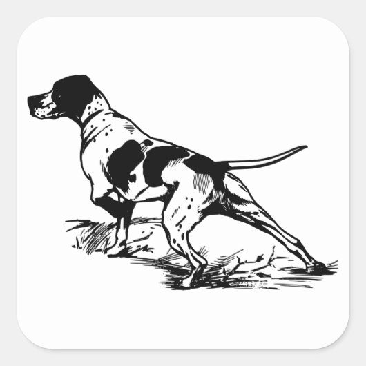 狩り犬 スクエアシール (正面)