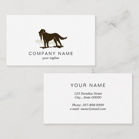 狩り犬 名刺 (正面/裏面)