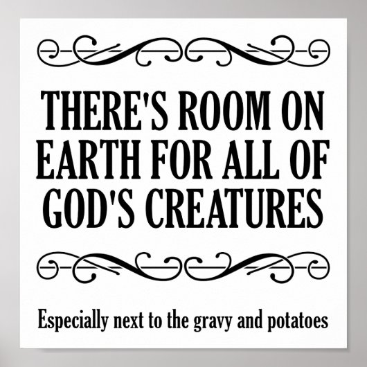 狩り神の生き物のおもしろい狩り ポスター (正面)