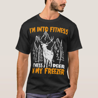 狩り私は私のフレーでフィットネスフィットネス鹿に参加している Tシャツ