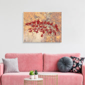 狩り素晴らしペトログリフパネル キャンバスプリント (インサイチュ (リビング))