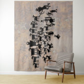 狩り素晴らしペトログリフパネル タペストリー (インサイチュ)