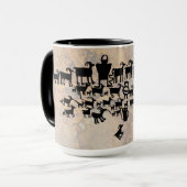 狩り素晴らしペトログリフパネル マグカップ (正面左)