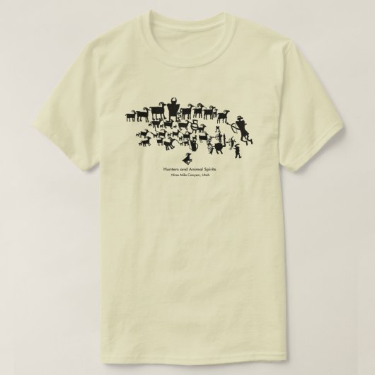 狩り素晴らしペトログリフパネル Tシャツ (デザイン正面)