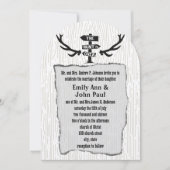 狩り素朴はクラフトに結婚展示されている 招待状 (正面)