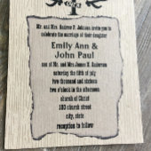 狩り素朴はクラフトに結婚展示されている 招待状