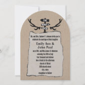 狩り素朴はクラフトに結婚展示されている 招待状 (正面)