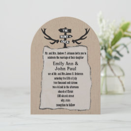 狩り素朴はクラフトに結婚展示されている 招待状