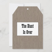 狩り素朴はバーンウッドより 招待状 (裏面)