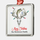 狩り素朴魚釣り メタルオーナメント (左)