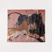 狩り芸術 タペストリー (正面(横))