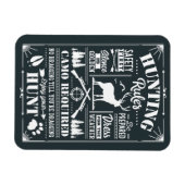 狩り規則リストのカスタム背景 マグネット (横)