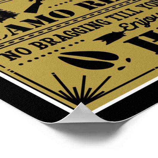 狩り規則 ポスター (角)