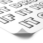 狩り詩おもしろい狩り ポスター (角)