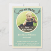 狩り誕生日招待状(ベビーまたは子) 招待状 (正面)