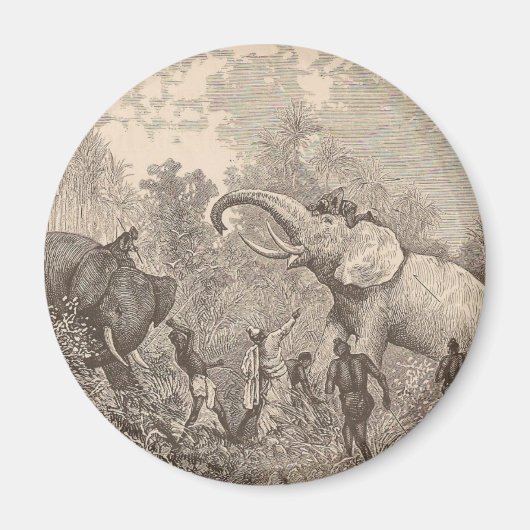 狩り象 マグネット (正面)