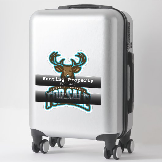 狩り販売会社車両広告物 シール (スーツケース)