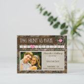 狩り迷彩柄カレンダー写真を保存する日付カード 案内ポストカード (スタンド正面)