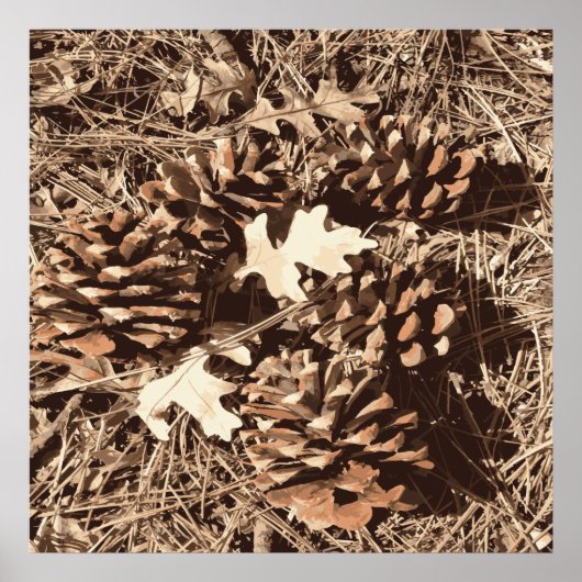 狩り迷彩柄ハンター向けカモフラージギフト ポスター (正面)