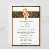 狩り迷彩柄結婚式招待状 招待状 (正面)