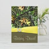 狩り迷彩柄結婚式招待状 招待状 (スタンド正面)