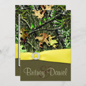 狩り迷彩柄結婚式招待状 招待状 (正面/裏面)