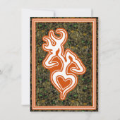 狩り迷彩柄結婚式招待状 招待状 (裏面)