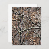 狩り迷彩柄8 サンキューカード (正面/裏面)