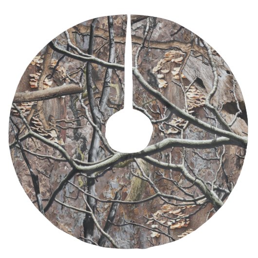 狩り迷彩柄8 ブラッシュドポリエステルツリースカート (正面)