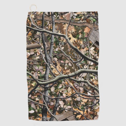 狩り迷彩柄9 ゴルフタオル (正面)