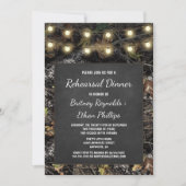 狩り迷彩柄+チョークリハーサルディナー招待状 招待状 (正面)