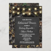 狩り迷彩柄+チョークリハーサルディナー招待状 招待状 (正面/裏面)