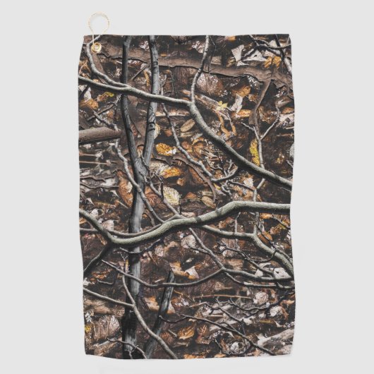 狩り迷彩模様6 ゴルフタオル (正面)