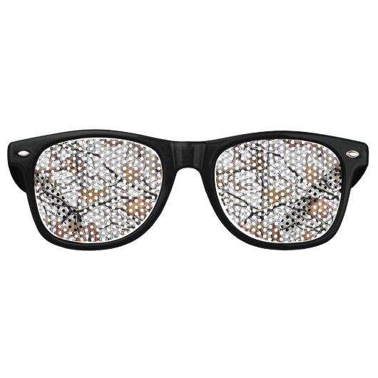 狩り迷彩雪パターン2 レトロサングラス (正面)