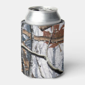 狩り迷彩雪パターン3 缶クーラー (缶正面)