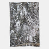 狩り迷彩雪パターン4 キッチンタオル (縦)